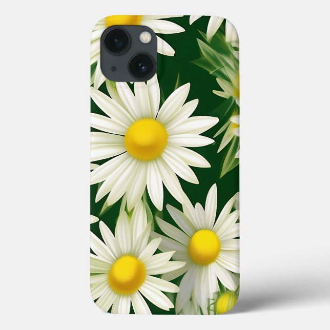 Bold Floral Daisies Pattern Case-Mate iPhone Case (Back)