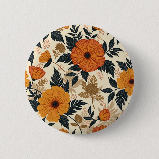 Bold Floral Geometry Buttons (Front)
