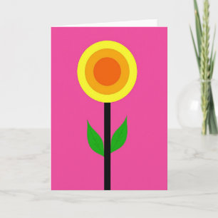Bold Floral Joy Greeting Card