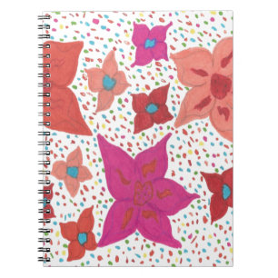 Bold Floral Pattern Notebook