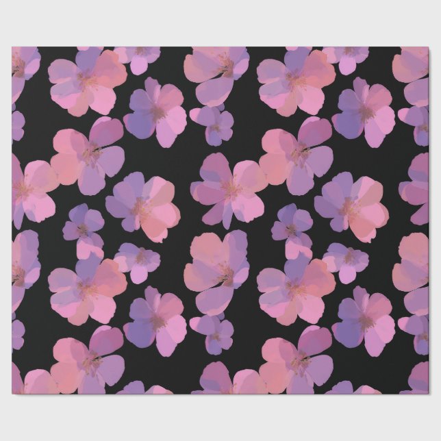Bold Floral Spring Gift Wrap (Seam)