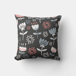 Bold Floral Symphony Cushion