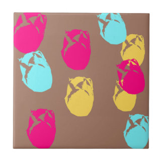 Bold Florals From Amsterdam Large 4.25 Square Ceramic Tile