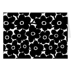 Bold Flowers - Black and White