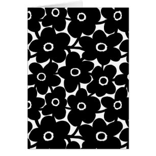 Bold Flowers - Black and White