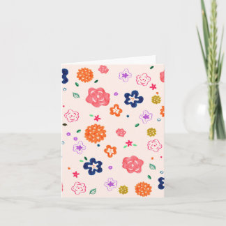 Bold Flowers Card