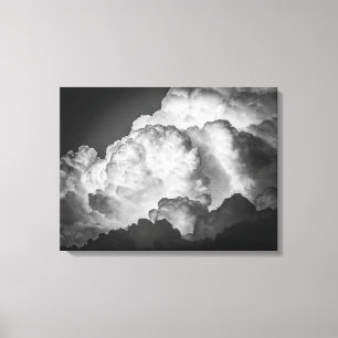 Bold Fluffy Clouds Canvas Art Print