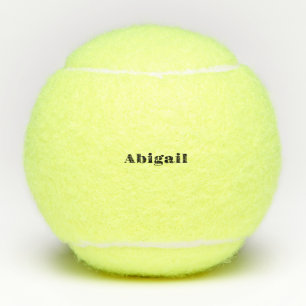 Bold Font Custom Name Tennis Balls