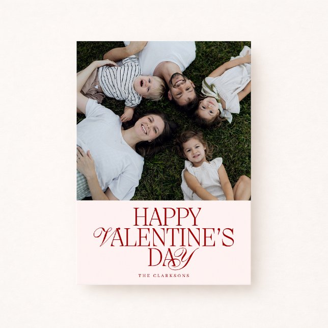 Bold Font family Photo Valentine’s Day Card (Creator Uploaded)