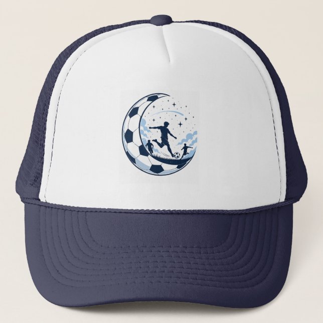 Bold football-inspired trucker hat (Front)