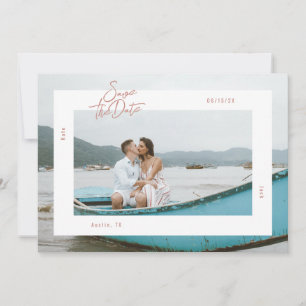Bold Frame Save the Date card