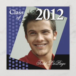 Bold Fresh Class of 2012 Grad Photo Party Invitation