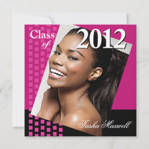 Bold Fresh Class of 2012 Grad Photo Party Invitation
