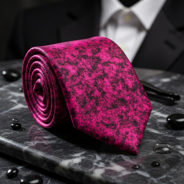 Bold Fuchsia Texture for Unapologetic Style Tie (Creator Uploaded)