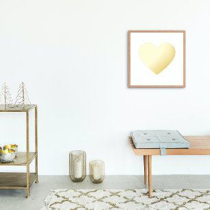 Bold Full Gold Heart Foil Prints