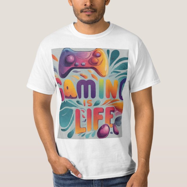 Bold Gaming Statement T-Shirt (Front)