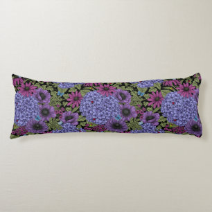 Bold garden florals body cushion