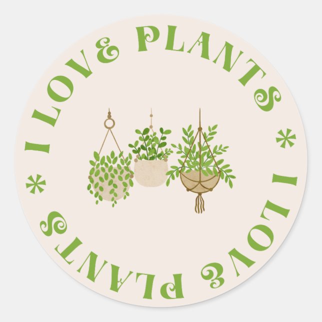 Bold Gardening Sticker | botanical vibes (Front)