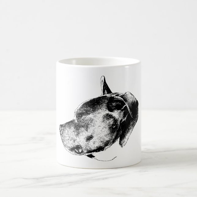 bold gaze pitbull coffee mug (Center)
