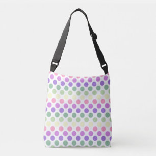 Bold Genderfae Pride Flag Colours Polkadots Crossbody Bag