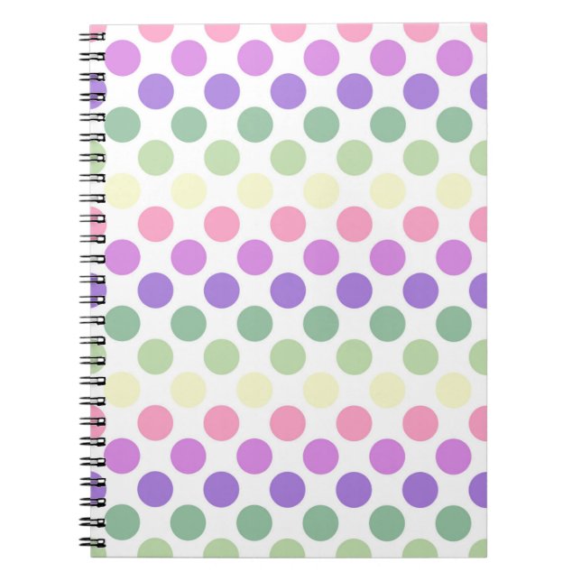 Bold Genderfae Pride Flag Colours Polkadots Notebook (Front)