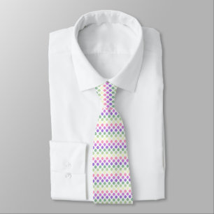 Bold Genderfae Pride Flag Colours Polkadots Tie