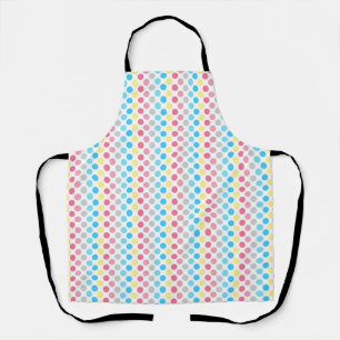 Bold Genderflux Pride Flag Colours Polkadots Apron