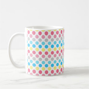 Bold Genderflux Pride Flag Colours Polkadots Coffee Mug