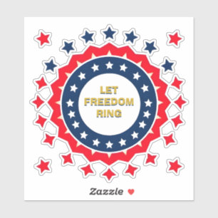 Bold Geometric 4th of July Design