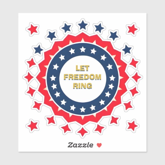 Bold Geometric 4th of July Design (Sheet)