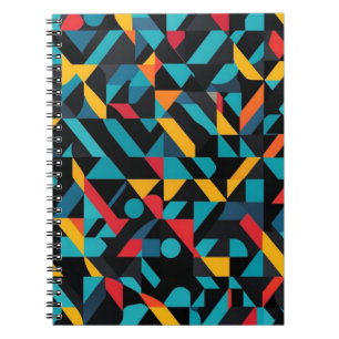 Bold Geometric Abstract Shapes Notebook