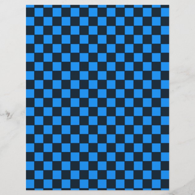 Bold Geometric Chequered Design Flyer (Front)