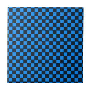 Bold Geometric Chequered Design Tile