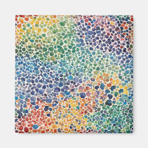 Bold Geometric Pattern Colourful Magnet