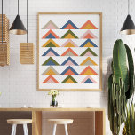 Bold Geometric Pattern in Fall and Autumn Colour Poster<br><div class="desc">Bold Geometric Pattern in Fall and Autumn Colour</div>