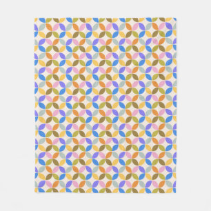 Bold Geometric Pattern Stylish Colourful Home Fleece Blanket