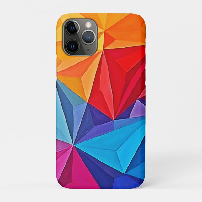 Bold Geometric Prism Abstract Art Case-Mate iPhone Case (Back)