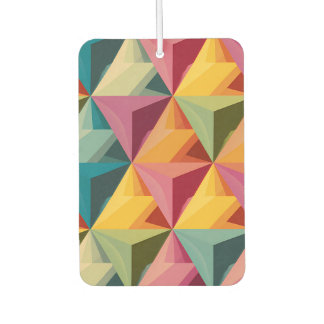 Bold Geometric Triangle Pattern Car Air Freshener