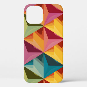 Bold Geometric Triangle Pattern  iPhone 12 Case