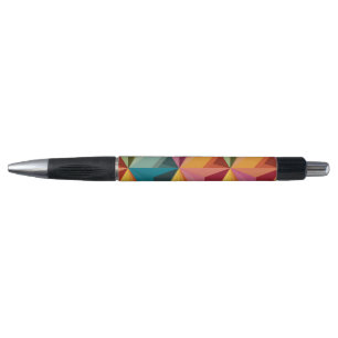 Bold Geometric Triangle Pattern Pen