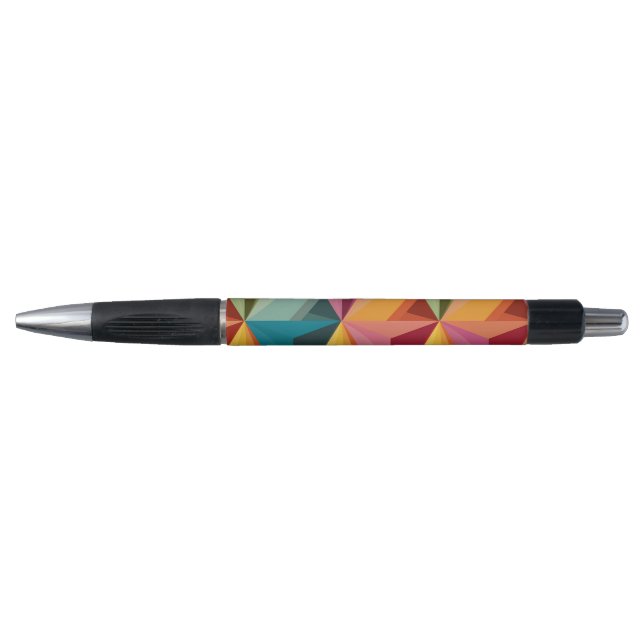 Bold Geometric Triangle Pattern Pen (Front)