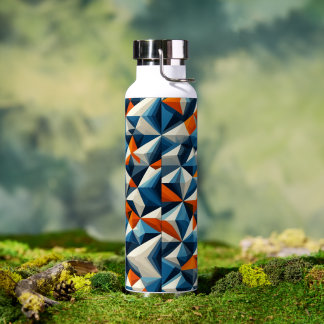 Bold Geometric Triangle Water Bottle