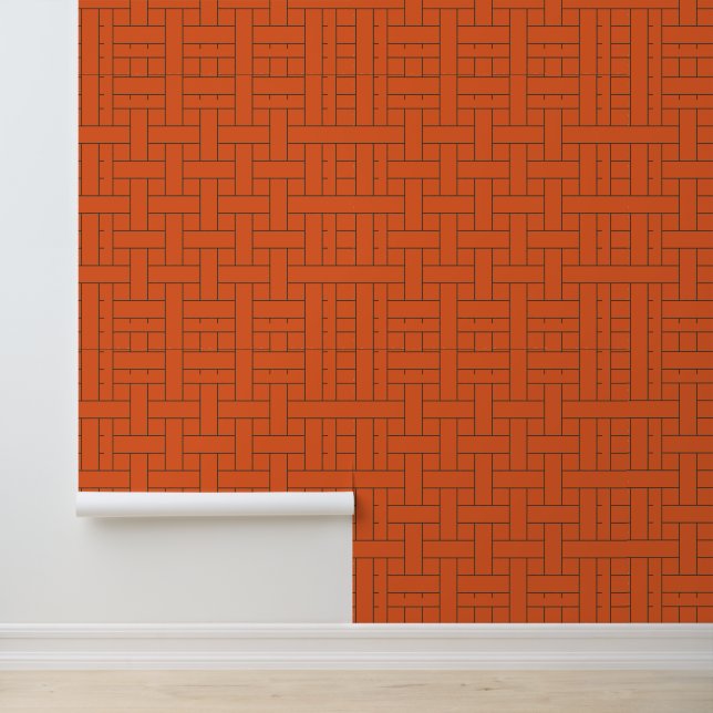 Bold Geometric Weave: A Modern Pattern Wallpaper (Application)