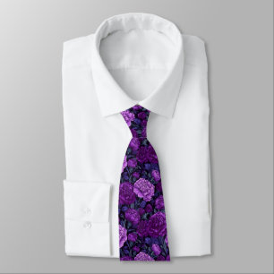 Bold Gift  For Boyfriend Carnation Floral Tie