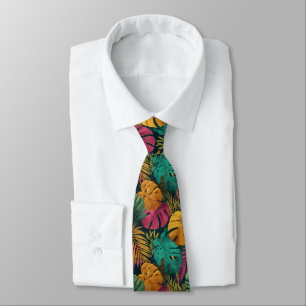 Bold Gifts For Husband Tropical Floral Tie