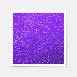 Bold Glitter Background - Purple Napkin