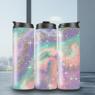 Bold Glitter Milky Way Thermal Tumbler