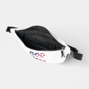 Bold God Bless America Heritage Fanny Pack