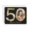 Bold Gold 50th Photo Birthday Party Invitation