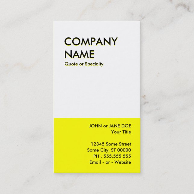 bold gold business card (Front)